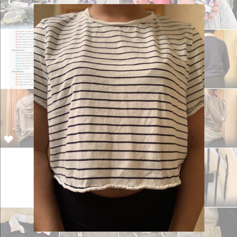 White crop top